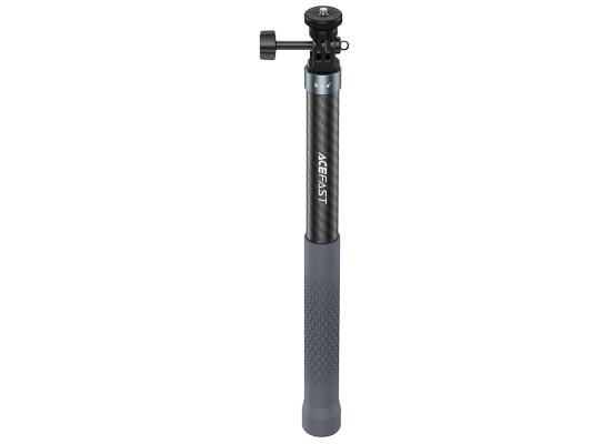 ACEFAST E38 1.2m Carbon Fiber Telescopic Selfie Stick 5 Level Adjustable Selfie Stick - Black / Grey